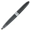 Diplomat Aero Black & Chrome Stripes Rollerball Pen 1 Diplomat Aero Black & Chrome Stripes Rollerball Pen -Noodlers Store 12039 StripesBlack zoom