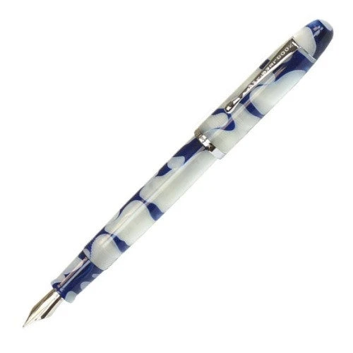 Noodlers Neponset Acrylic Fountain Pen - Ghostly Lapis #12074 2 Noodlers Neponset Acrylic Fountain Pen - Ghostly Lapis #12074