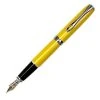 Diplomat Excellence A2 Fountain Pen, 14K Gold Nib, Yellow 1 Diplomat Excellence A2 Fountain Pen, 14K Gold Nib, Yellow -Noodlers Store 13427 YellowChrome