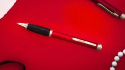 Pen Savings Executive Metal Ballpoint Pen, Burgundy & Gold -Noodlers Store 1redgold