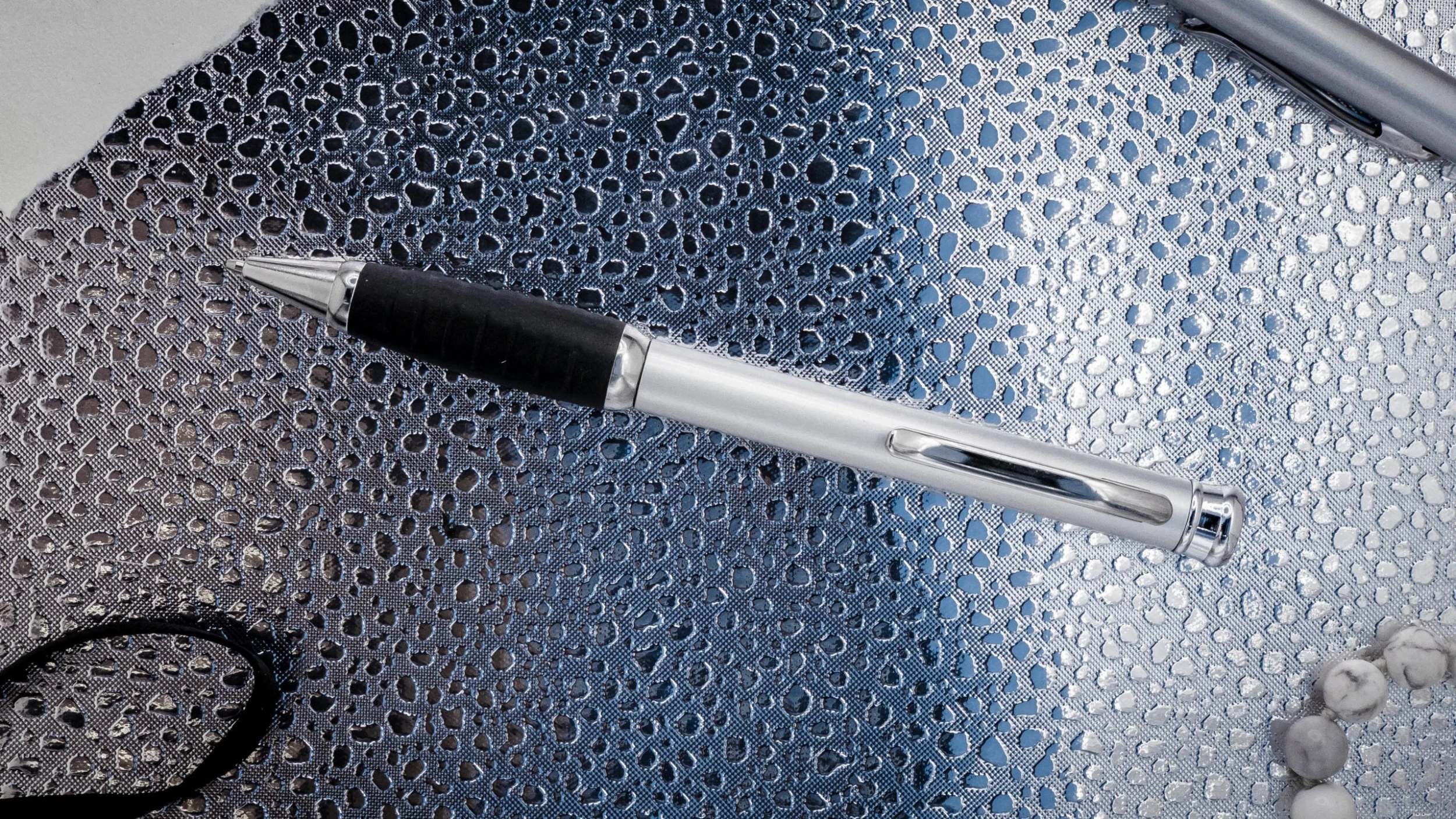 Pen Savings Executive Metal Ballpoint Pen, Silver & Black 4 Pen Savings Executive Metal Ballpoint Pen, Silver & Black - Image 2