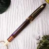 Tibaldi Bononia Seilan Purple Resin Rollerball Pen, Gold Trim 1 Tibaldi Bononia Seilan Purple Resin Rollerball Pen, Gold Trim -Noodlers Store 1tbprb