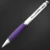 Pen Savings Executive Metal Ballpoint Pen, Pearl White & Purple -Noodlers Store 2purp