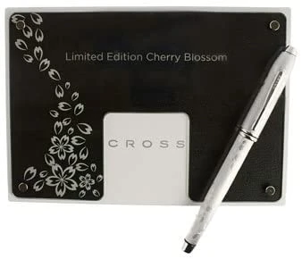 Cross® Cross Townsend Limited Edition Cherry Blossom Rollerball Pen, Brushed Platinum 5 Cross® Cross Townsend Limited Edition Cherry Blossom Rollerball Pen, Brushed Platinum - Image 3