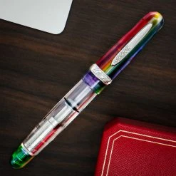 Stipula Etruria Prisma Di Luce Rainbow Limited Edition Fountain Pen, V-Flex Nib -Noodlers Store 4cc8fc89 2aee 5cb1 a4f6 03369a35307c