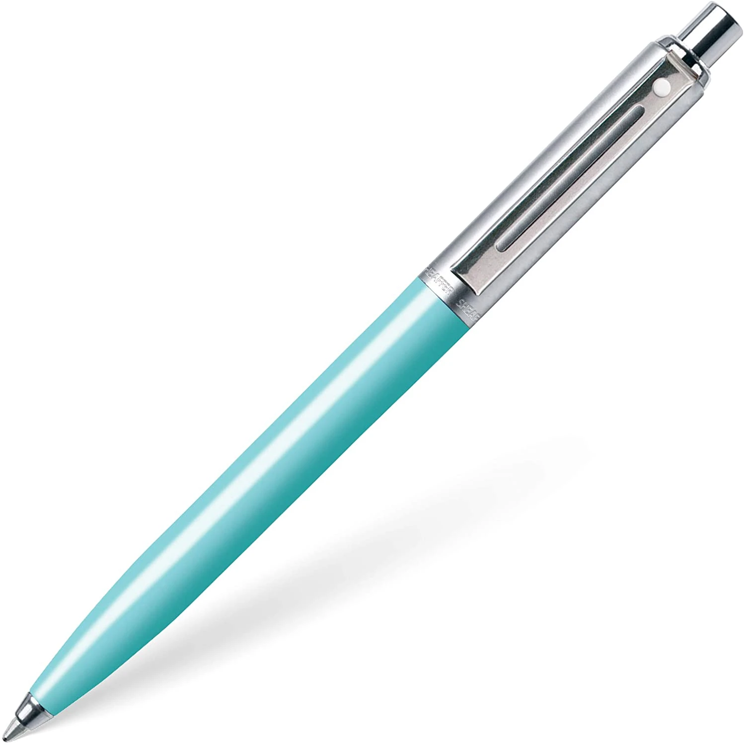 Sheaffer Sentinel Ballpoint Pen, Aqua & Chrome 3 Sheaffer Sentinel Ballpoint Pen, Aqua & Chrome