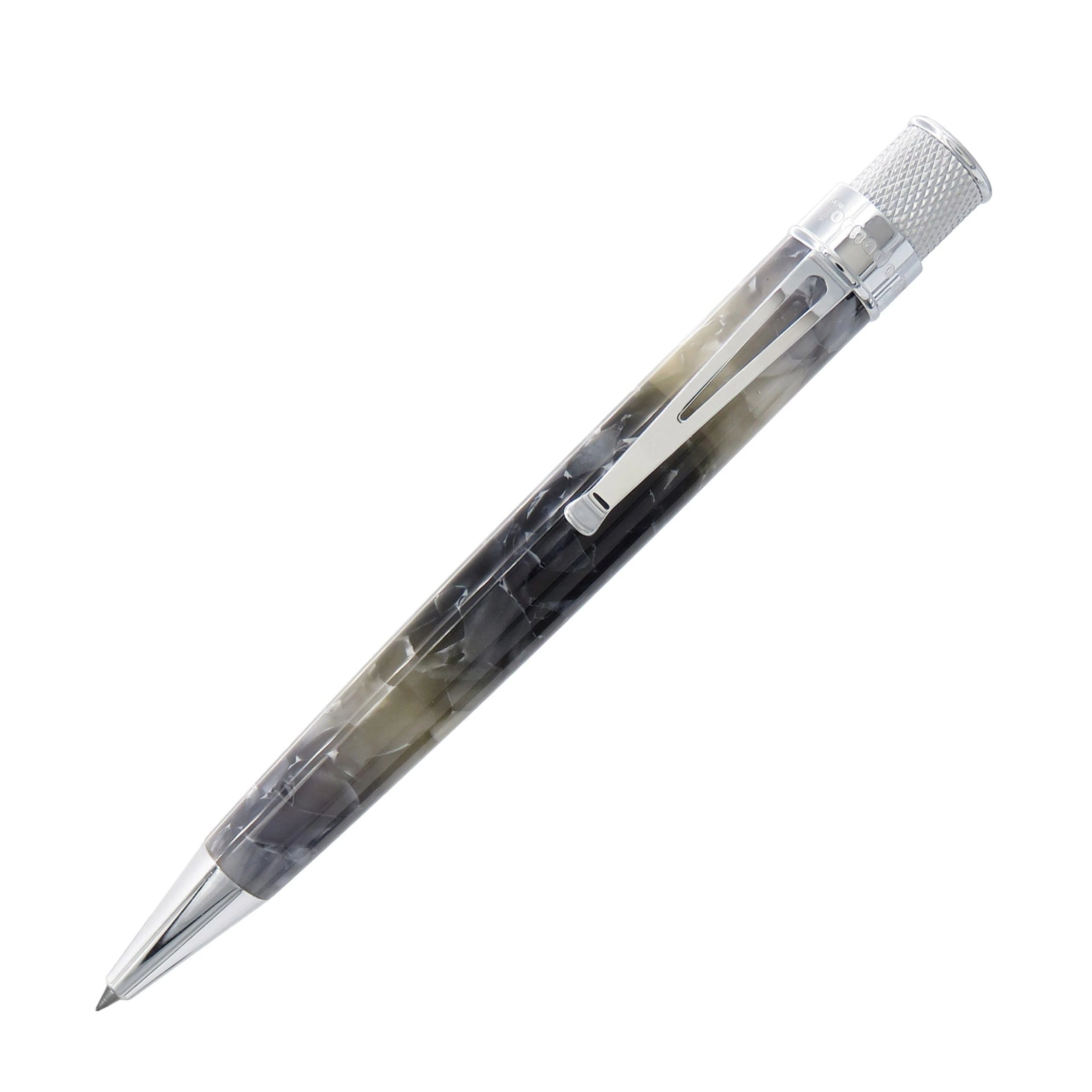Retro 51 Tornado Rollerball Pen, Silver Lining 3 Retro 51 Tornado Rollerball Pen, Silver Lining