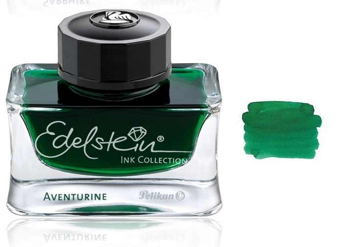 Pelikan Edelstein Fountain Pen Ink Bottle, 50ml, Aventurine 3 Pelikan Edelstein Fountain Pen Ink Bottle, 50ml, Aventurine
