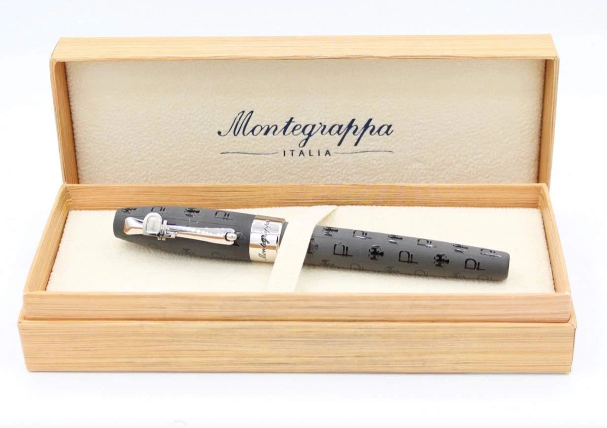 Montegrappa Fortuna Ruble Rollerball Pen, Black & Gold, Swarovski Crystals 5 Montegrappa Fortuna Ruble Rollerball Pen, Black & Gold, Swarovski Crystals - Image 3