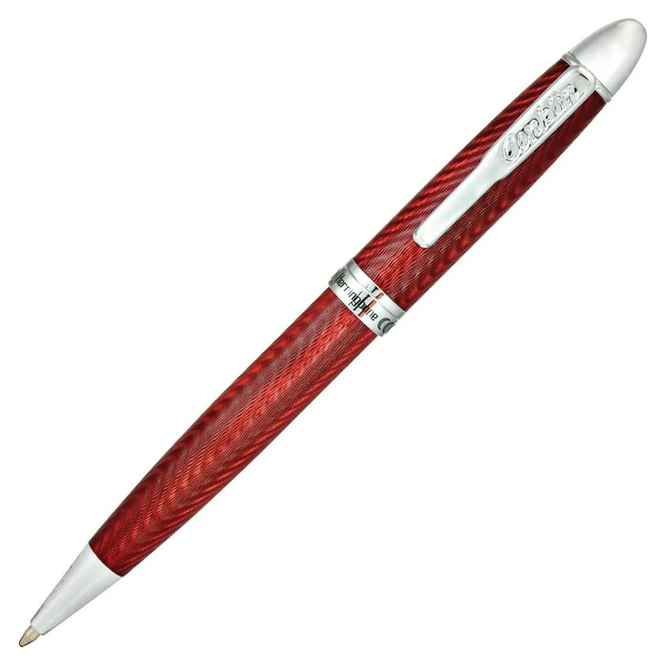 Conklin Herringbone Ballpoint Pen, Burgundy 3 Conklin Herringbone Ballpoint Pen, Burgundy