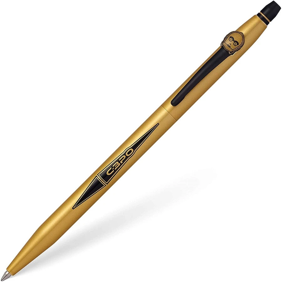 Cross® Cross Click Star Wars Rollerball Pen, C-3PO, Metallic Gold & Black 3 Cross® Cross Click Star Wars Rollerball Pen, C-3PO, Metallic Gold & Black