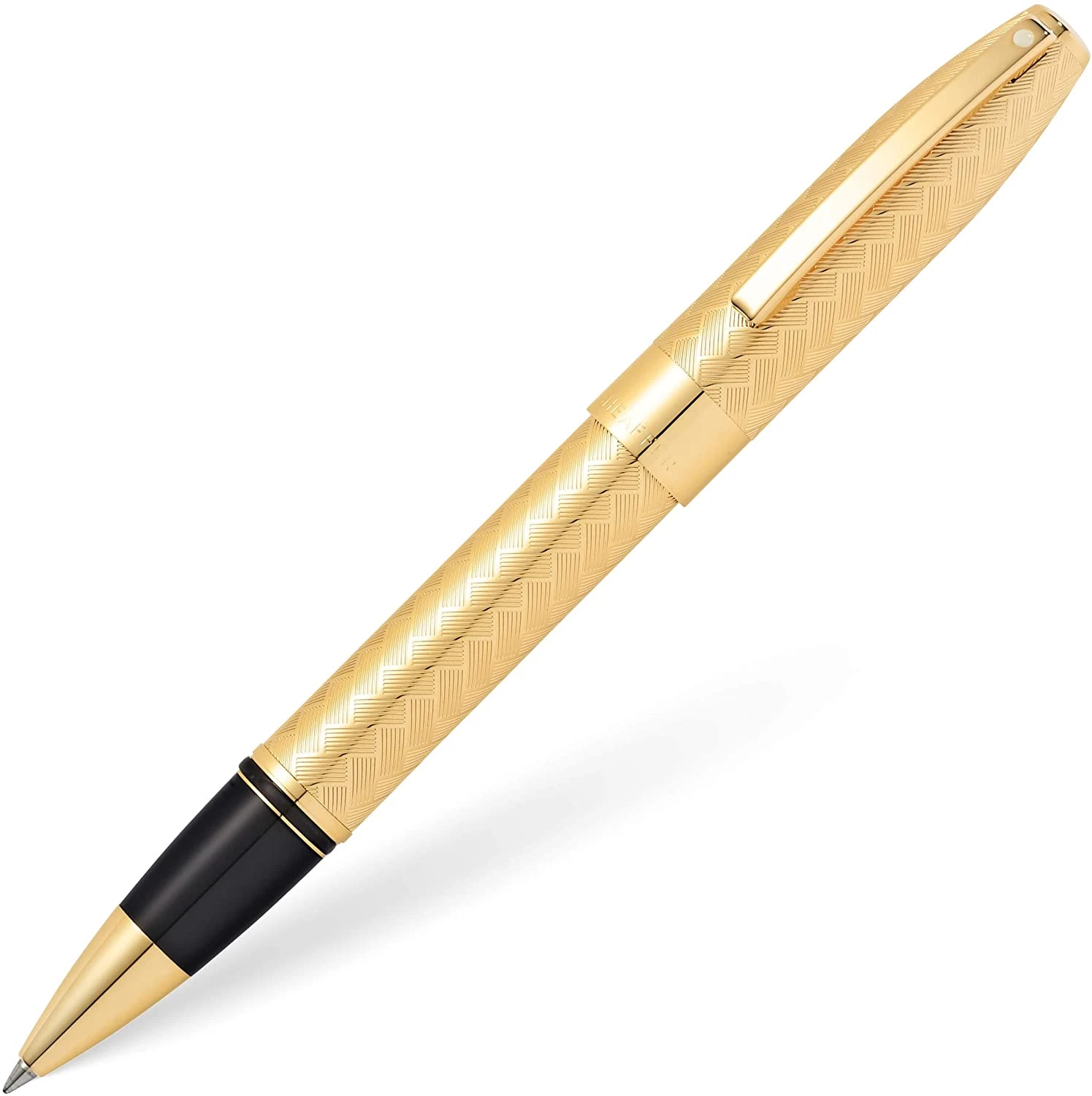 Sheaffer Legacy Herringbone Rollerball Pen, 23K Gold 3 Sheaffer Legacy Herringbone Rollerball Pen, 23K Gold
