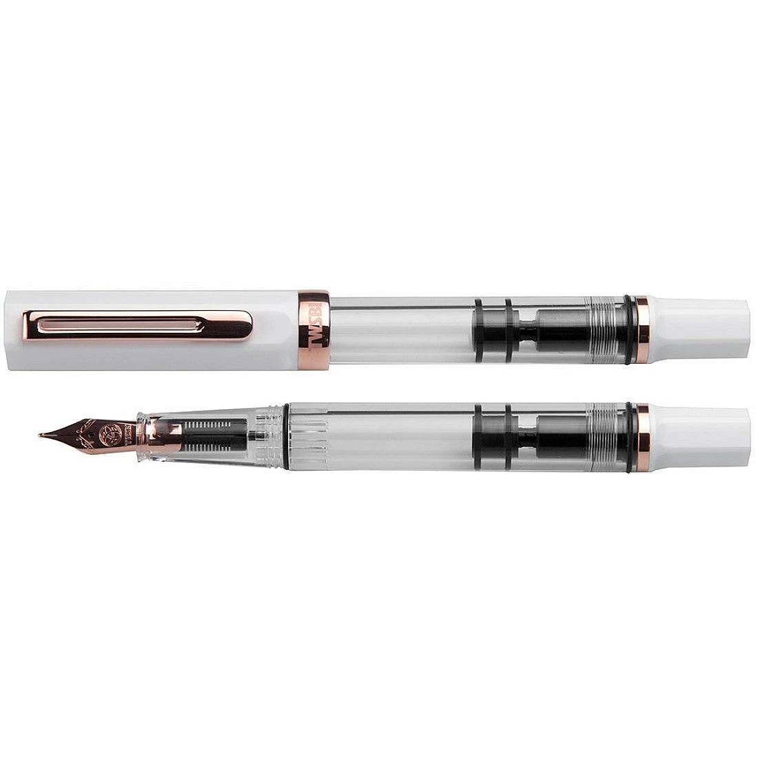 TWSBI ECO White Rose Gold Fountain Pen 3 TWSBI ECO White Rose Gold Fountain Pen