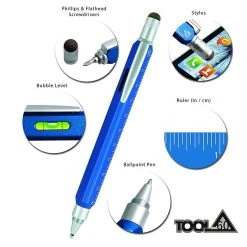 Monteverde Tool 60 Ballpoint Pen & Stylus, Ocean Blue -Noodlers Store 811xNPpM gL. SL1500 5f52e200 f64f 4ecc 880b 115c2932a495