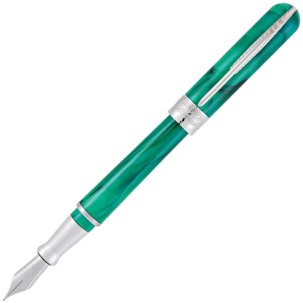 Pineider Avatar Fountain Pen, Forest Green, Medium Point 3 Pineider Avatar Fountain Pen, Forest Green, Medium Point