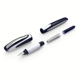 Schneider® Schneider Ray Cartridge Filled Fountain Pen, Dark Blue & Light Gray -Noodlers Store 81czwfUqS L. SX522 4d3a7d28 cff8 4f6f adac ed04c14bd5ac