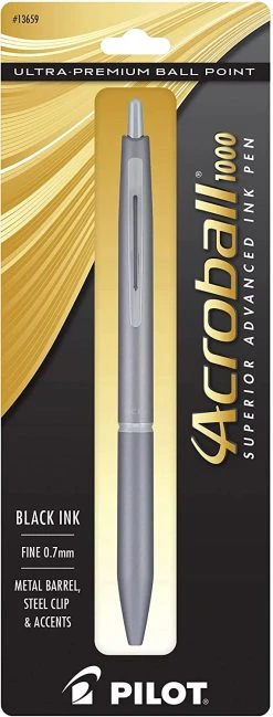 Pilot Acroball 1000 Ballpoint Pen, Grey -Noodlers Store 8ae4ca6a 1f75 5ee2 a3c8 f21e501bdb4b