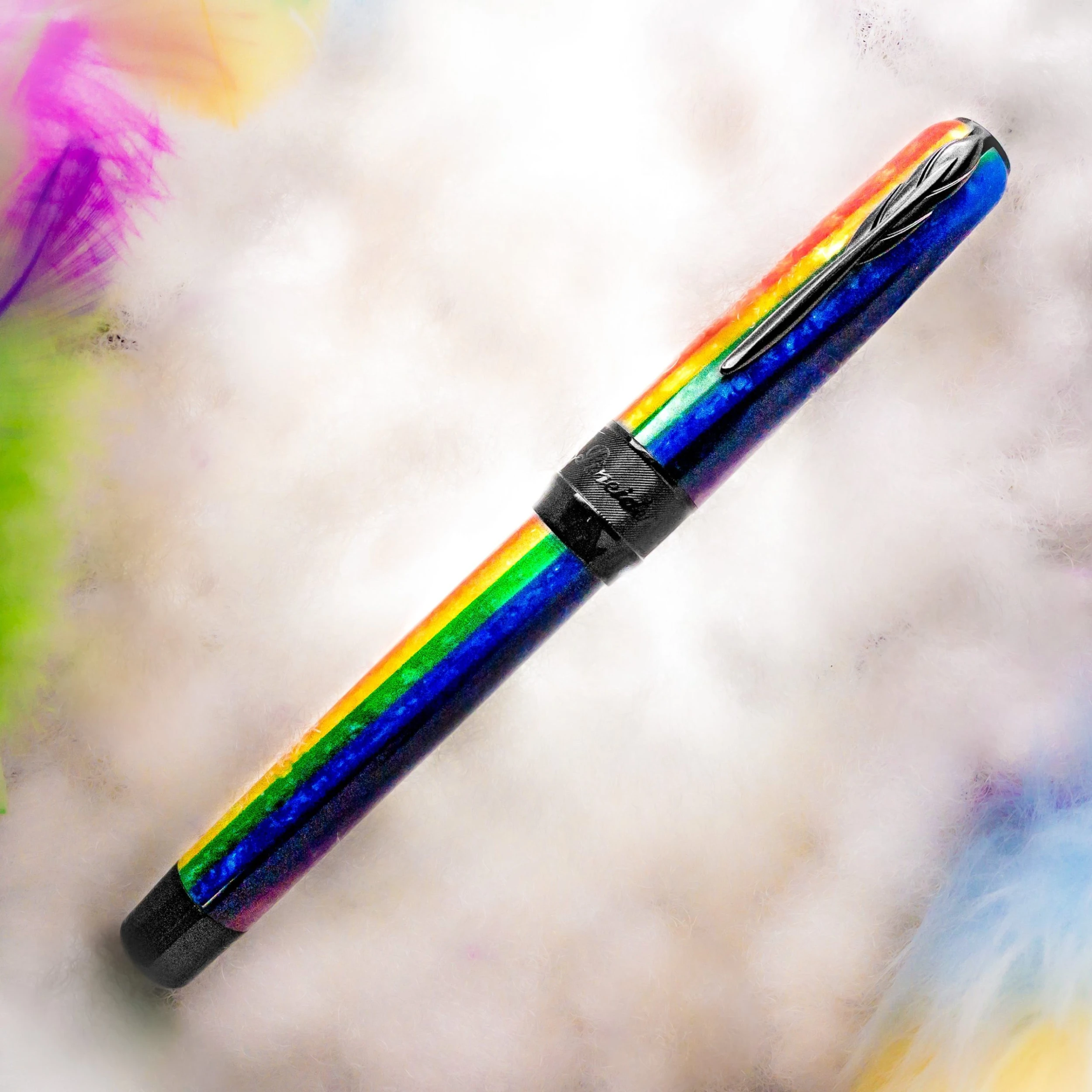 Pineider Arco Limited Edition Rainbow Fountain Pen 3 Pineider Arco Limited Edition Rainbow Fountain Pen