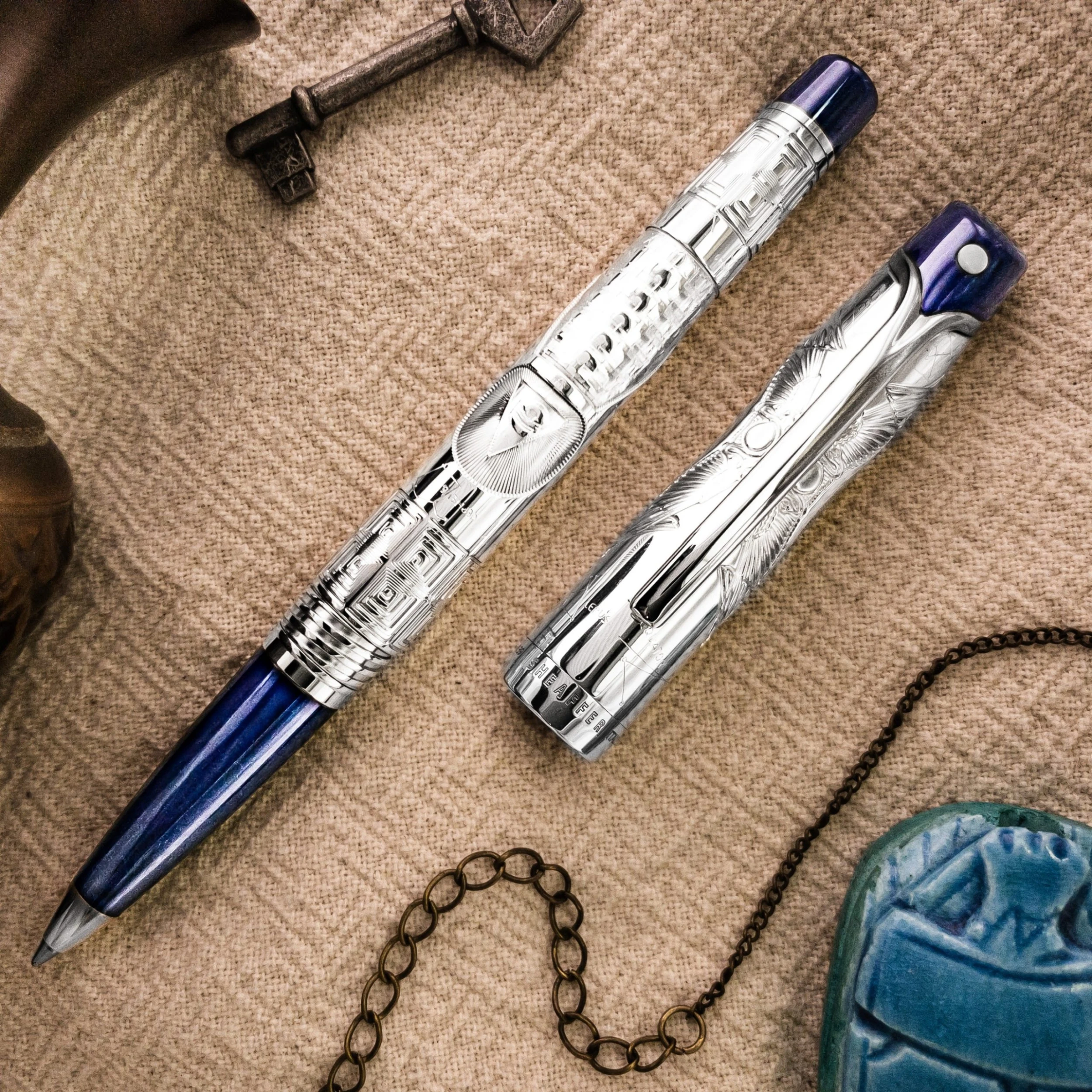 Sheaffer Stars Of Egypt Limited Edition Sterling Silver Rollerball Pen 4 Sheaffer Stars Of Egypt Limited Edition Sterling Silver Rollerball Pen - Image 2