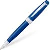 Cross® Cross Bailey Ballpoint Pen, Blue Lacquer & Chrome -Noodlers Store 8e61a74f 72ec 540d a4fc 4c0fc155a4b1