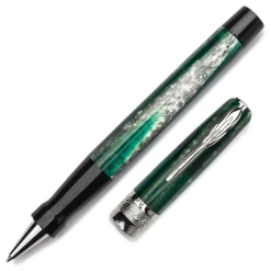 Pineider Arco Desert Beetle Rollerball Pen, Green & Black 7 Pineider Arco Desert Beetle Rollerball Pen, Green & Black -Noodlers Store ArcoRB