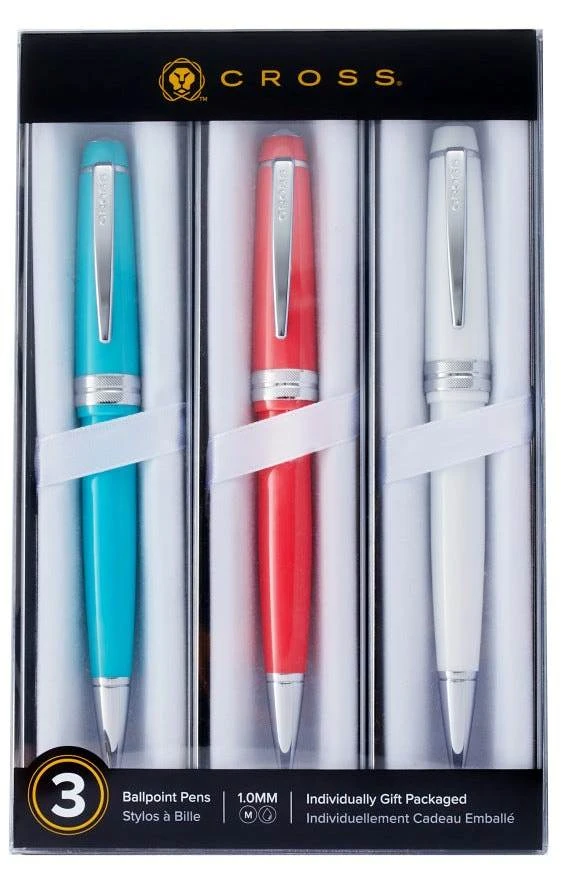 Cross® Cross Bailey Light 3-Piece Ballpoint Pen Set 3 Cross® Cross Bailey Light 3-Piece Ballpoint Pen Set