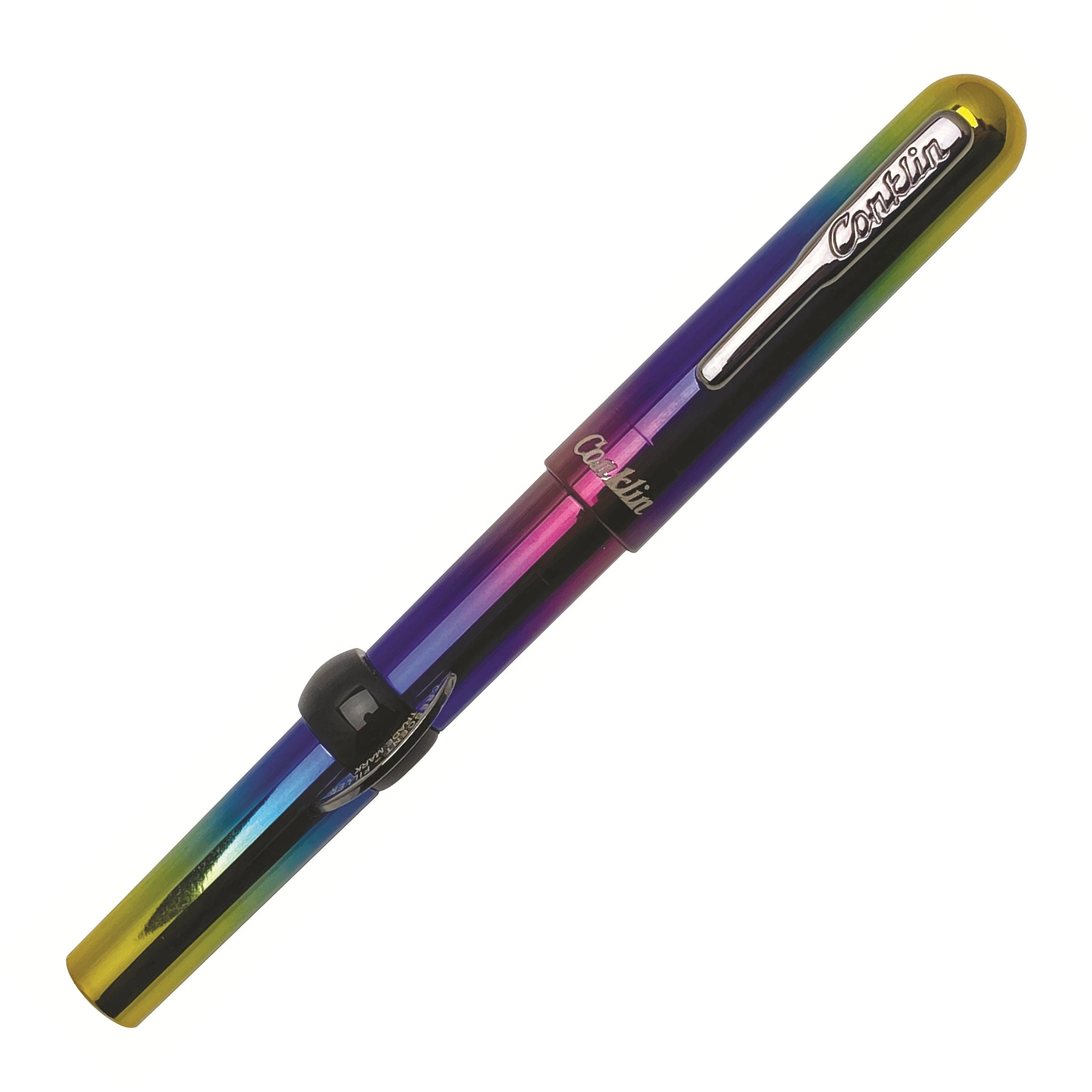 Conklin Mark Twain Limited Edition Crescent Filler Fountain Pen, Rainbow 4 Conklin Mark Twain Limited Edition Crescent Filler Fountain Pen, Rainbow - Image 2