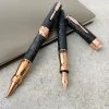 Pineider Limited Edition Forged Carbon Fountain Pen, Rose Gold Trim