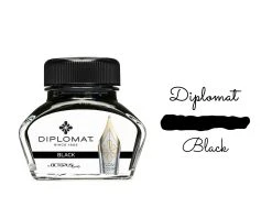 Diplomat Octopus Fountain Pen Ink Bottle, 30ml, Black