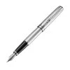 Diplomat Excellence A2 Guilloche Chrome Fountain Pen 2 Diplomat Excellence A2 Guilloche Chrome Fountain Pen -Noodlers Store DIPLOMAT EXCELLENCE A guilloche chrome fountain pen