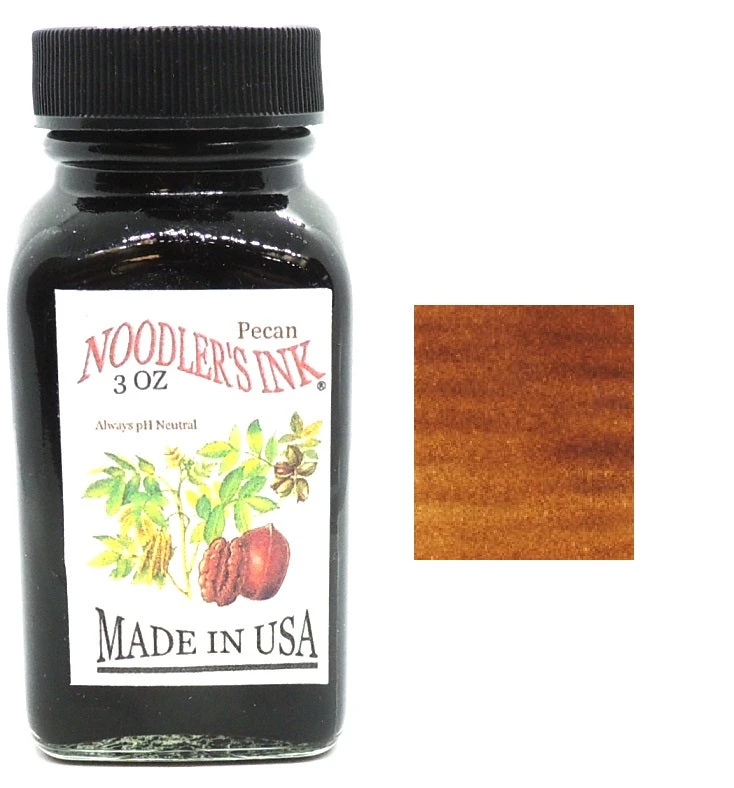 Noodlers Fountain Pen Ink Bottle - Pecan 3 Noodlers Fountain Pen Ink Bottle - Pecan
