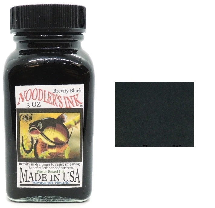 Noodlers Fountain Pen Ink Bottle - Brevity Black 3 Noodlers Fountain Pen Ink Bottle - Brevity Black
