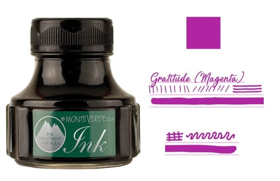 Monteverde 90ml Emotion Fountain Pen Ink Bottle, Gratitude Magenta 3 Monteverde 90ml Emotion Fountain Pen Ink Bottle, Gratitude Magenta