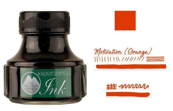 Monteverde 90ml Emotion Fountain Pen Ink Bottle, Motivation Orange 3 Monteverde 90ml Emotion Fountain Pen Ink Bottle, Motivation Orange