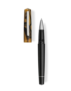 Tibaldi Infrangibile Chrome Yellow Rollerball Pen