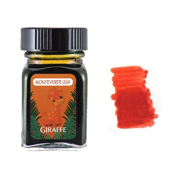 Monteverde 30ml Fountain Pen Ink Bottle, Jungle Collection, Giraffe 3 Monteverde 30ml Fountain Pen Ink Bottle, Jungle Collection, Giraffe