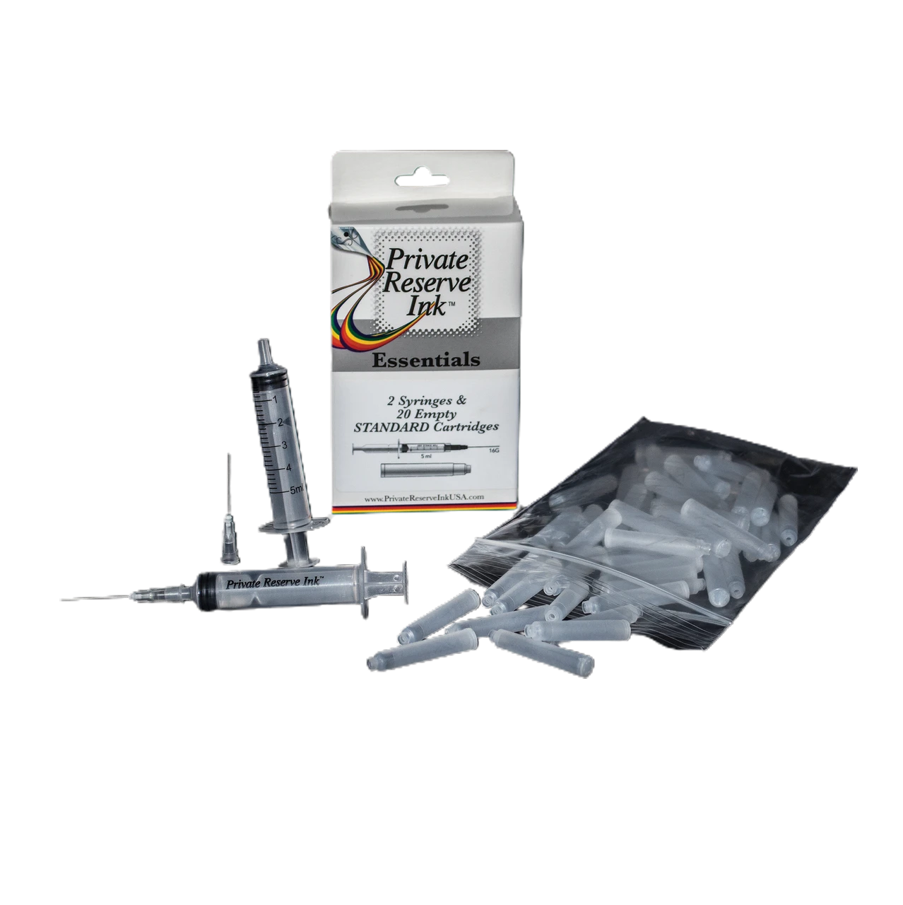 Private Reserve Essentials Empty Refillable Fountain Pen Ink Cartridges Set 3 Private Reserve Essentials Empty Refillable Fountain Pen Ink Cartridges Set