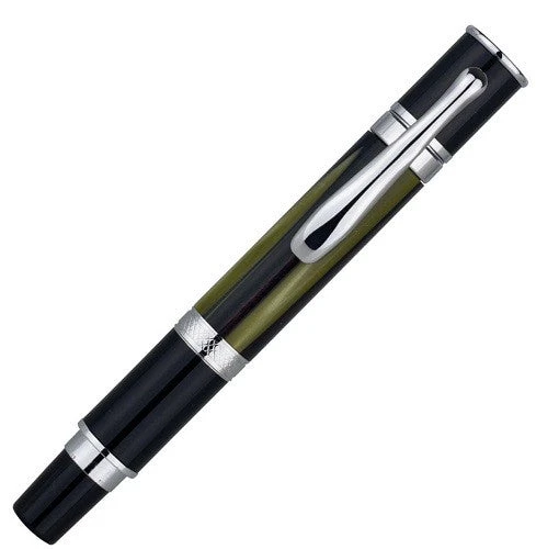 Monteverde Mini Jewelria Rollerball Pen - Green Stripe 3 Monteverde Mini Jewelria Rollerball Pen - Green Stripe