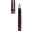 Tibaldi N60 Ruby Red Resin Rollerball Pen, Palladium Trim 1 Tibaldi N60 Ruby Red Resin Rollerball Pen, Palladium Trim -Noodlers Store N60 227 RB