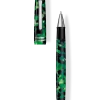 Tibaldi N60 Emerald Green Resin Rollerball Pen, Palladium Trim -Noodlers Store N60 489 RB