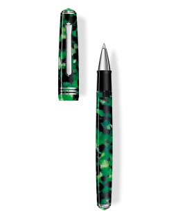 Tibaldi N60 Emerald Green Resin Rollerball Pen, Palladium Trim