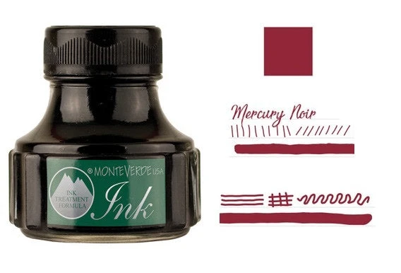 Monteverde 90ml Fountain Pen Ink Bottle, Mercury Noir 3 Monteverde 90ml Fountain Pen Ink Bottle, Mercury Noir
