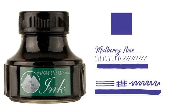 Monteverde 90ml Fountain Pen Ink Bottle, Mulberry Noir 3 Monteverde 90ml Fountain Pen Ink Bottle, Mulberry Noir
