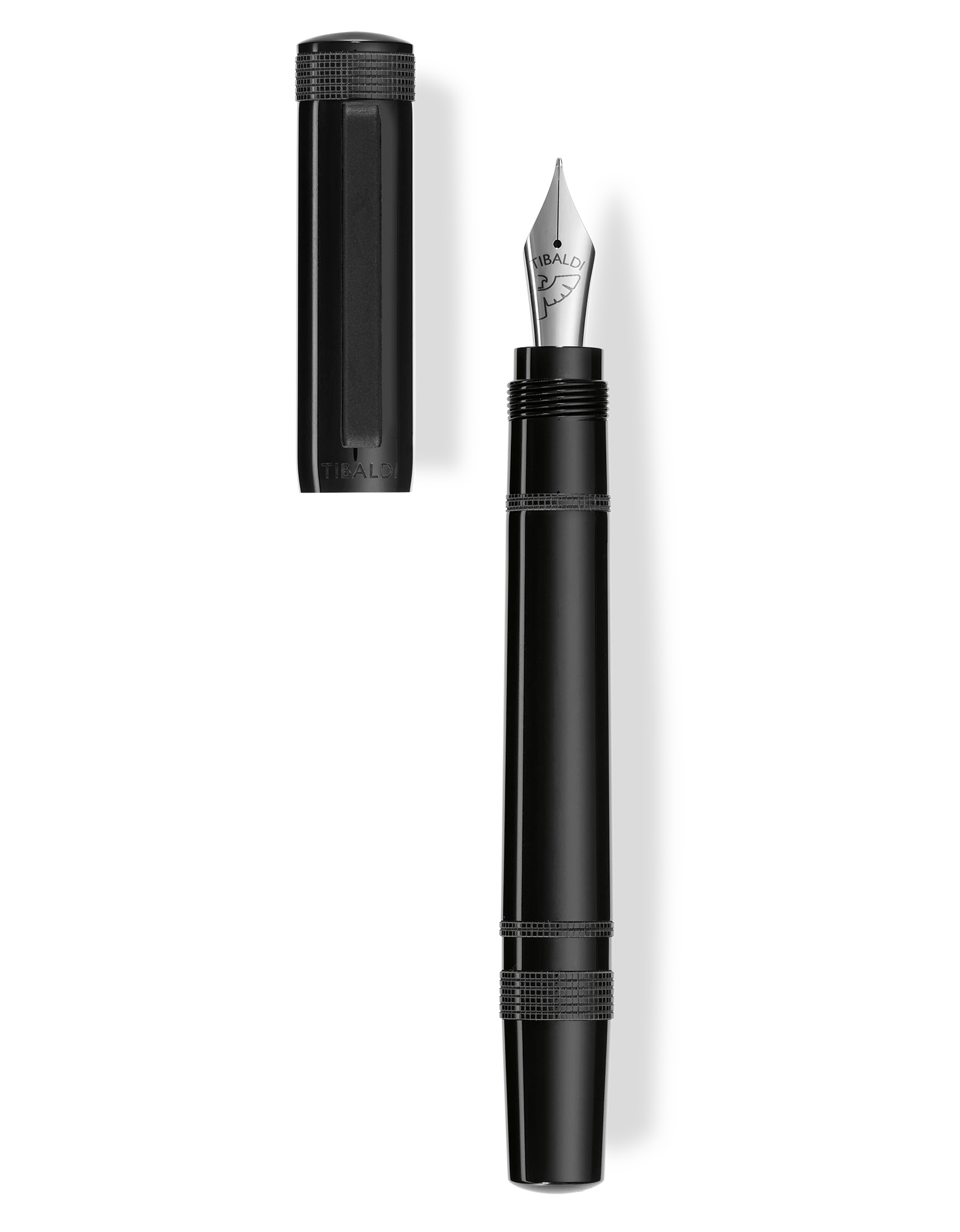 Tibaldi Perfecta Rich Black Fountain Pen, Fine Nib 3 Tibaldi Perfecta Rich Black Fountain Pen, Fine Nib