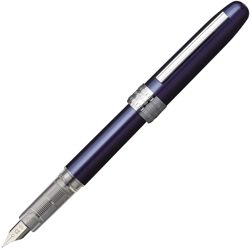 Platinum Plaisir Fountain Pen, Blue 3 Platinum Plaisir Fountain Pen, Blue