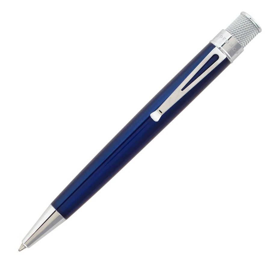 Retro 51 Tornado Classic Rollerball Pen, True Blue Lacquer 3 Retro 51 Tornado Classic Rollerball Pen, True Blue Lacquer