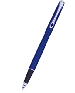 Diplomat Traveller Rollerball Pen, Navy Blue & Chrome