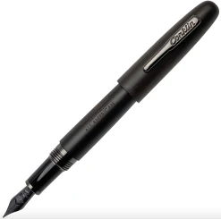 Conklin All American Limited Edition Ebony Fountain Pen, Gunmetal Trim