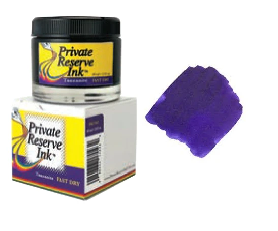 Private Reserve Fountain Pen Ink Bottle, 60ml, Tanzanite Fast Dry 3 Private Reserve Fountain Pen Ink Bottle, 60ml, Tanzanite Fast Dry