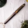 Tibaldi Bononia Seilan Purple Resin Ballpoint Pen, Gold Trim
